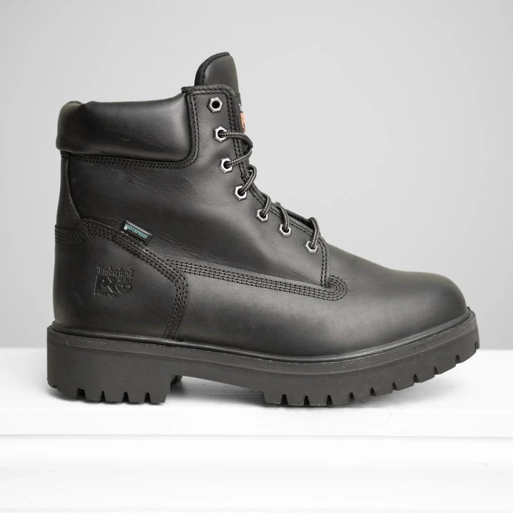 Timberland PRO Direct Attach 6 Inch Steel Toe Black Utility Work Boots GorpCore